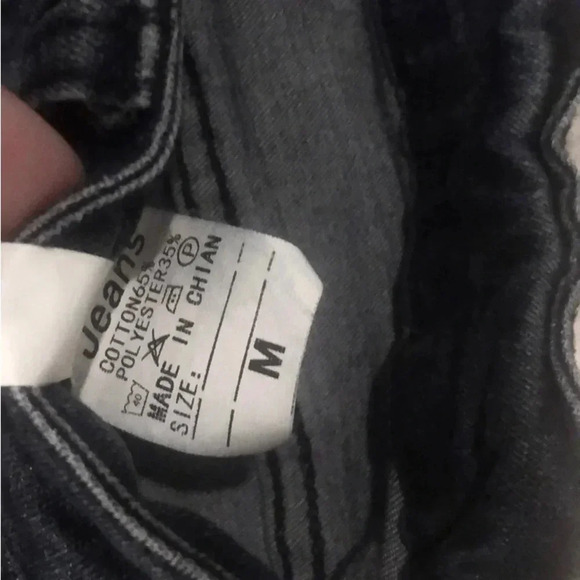 Women’s High-Rise Bell-Bottom Black Denim Jeans Flare Wide Leg & Belt-Med - Picture 9 of 13